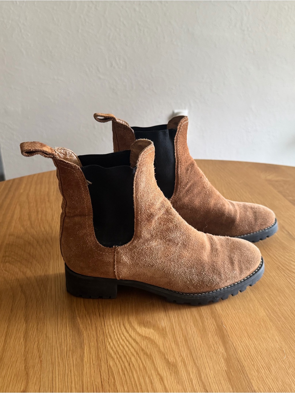 Soludos Brown Suede Chelsea Boots